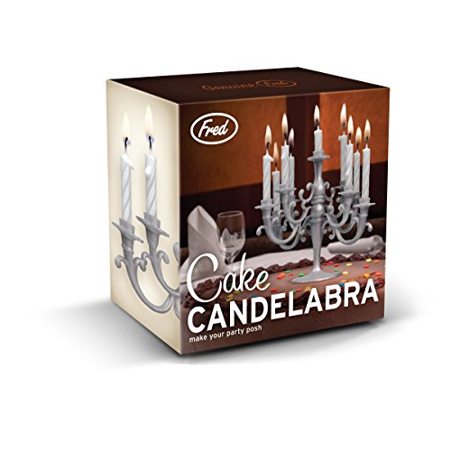 Fred & Friends Cake Candelabra Cake Topper with Candles