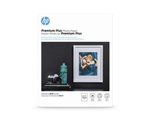 hp premium plus photo paper, glossy, 8.5x11 in, 25 sheets (cr670a)