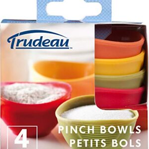 Trudeau Silicone, Set of 4 Pinch Bowls, 3-1/2 by 3-1/2, Multicolor (0990059)