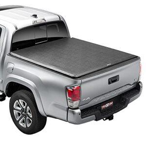 truxedo truxport soft roll up truck bed tonneau cover | 256801 | fits 2005 - 2015 toyota tacoma 6' 2" bed (73.5") , black