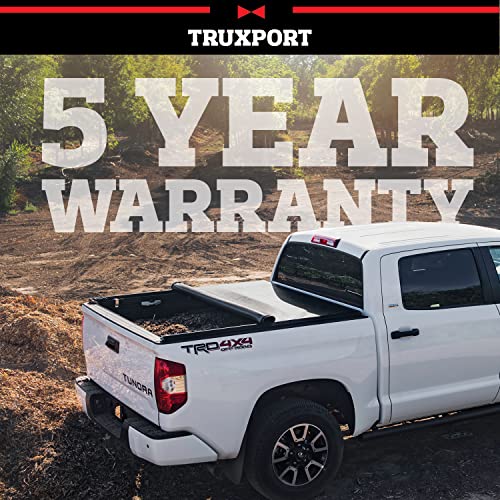 TruXedo TruXport Soft Roll Up Truck Bed Tonneau Cover | 256801 | Fits 2005 - 2015 Toyota Tacoma 6' 2" Bed (73.5") , Black