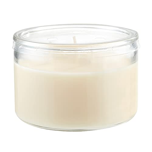 Candle-lite Scented Candles, Creamy Vanilla Swirl Fragrance, One 10 oz. Three Wick Aromatherapy Candle with 20-40 Hours of Burn Time, Off-White Color