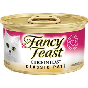 fancy feast classic chicken feast canned cat food 24/3-oz cans-