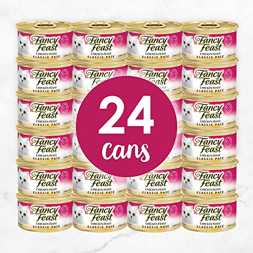 Fancy Feast Classic Chicken Feast Canned Cat Food 24/3-oz cans-