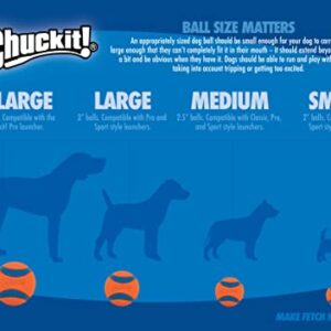 Chuckit! Indoor Fetch Ball Dog Toy (4.75 Inch), Orange and Blue