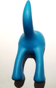 ikea bastis dog tail hooks (1 pack (height: 4.75"), blue)