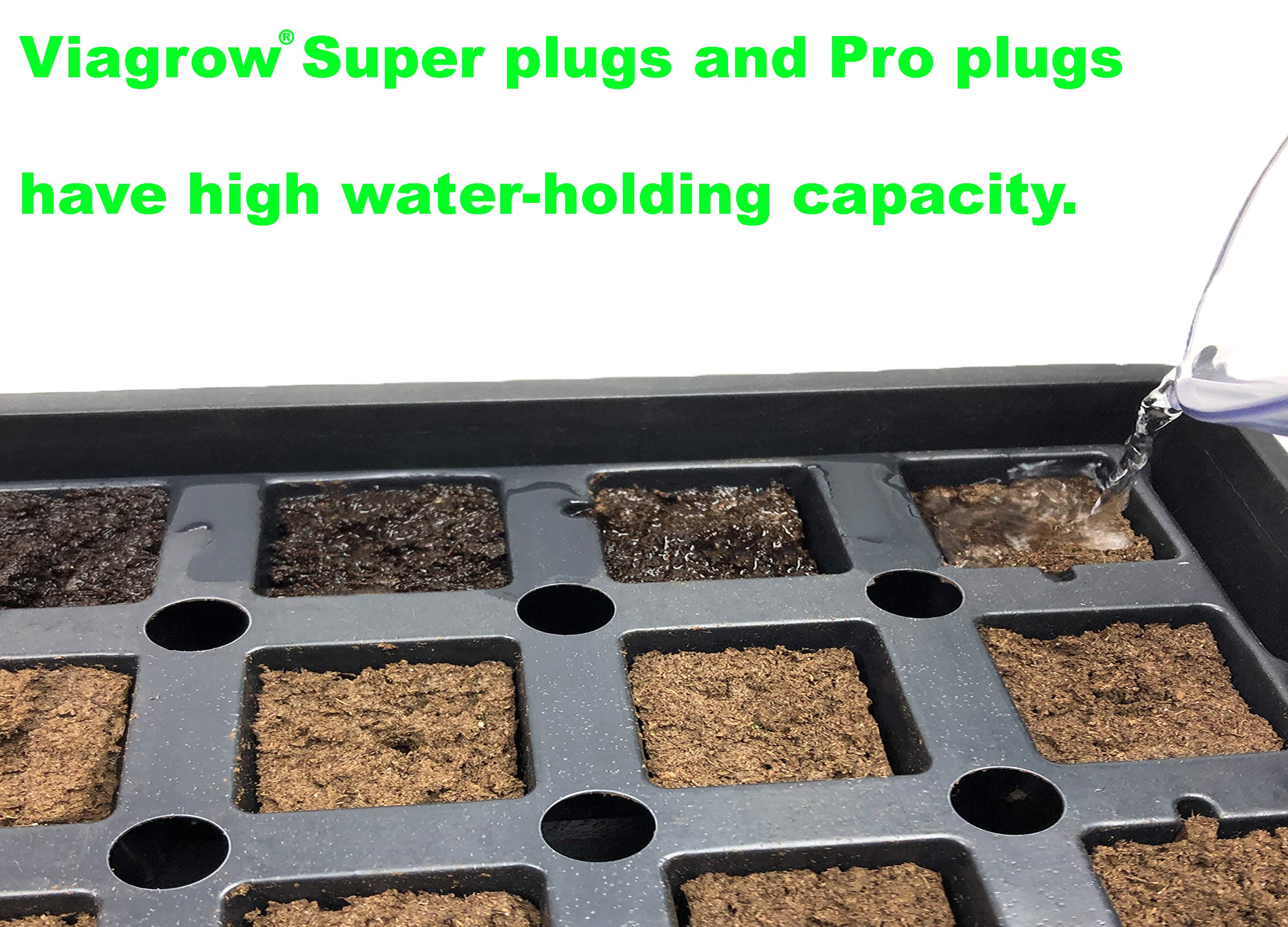 Viagrow VSSP100 Super, 100 Organic Plugs Seed, 100-Pack, Plant Starters