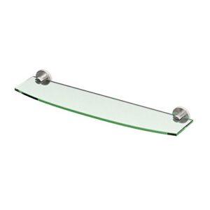Gatco 4696 Channel Glass Shelf, Satin Nickel 20 Inch