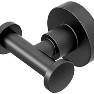 Gatco 5505 Studio Bathroom Robe Hook, Matte Black