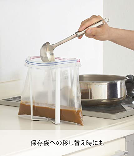 Yamazaki Tower Plastic Bag ECO Holder WH