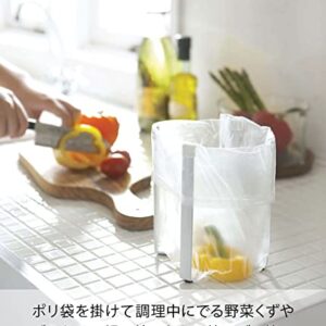 Yamazaki Tower Plastic Bag ECO Holder WH