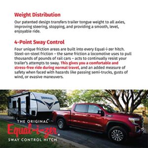 Equal-i-zer 4-point Sway Control Hitch, 90-00-1201, 12,000 Lbs Trailer Weight Rating, 1,200 Lbs Tongue Weight Rating, Weight Distribution Kit DOES NOT Include Hitch Shank, Ball NOT Included