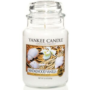 yankee candle large 22oz jars-sandalwood vanilla large jar