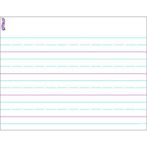 trend enterprises, inc. handwriting paper wipe-off chart, 17" x 22"