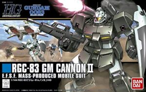 bandai hobby hguc 1/144 #125 gm cannon ii "mobile suit gundam: 0083 stardust memory" model kit
