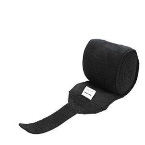 Back on Track Polo Leg Wraps (Fleece) (pair), Color: Black, Size: 9 (20400001)