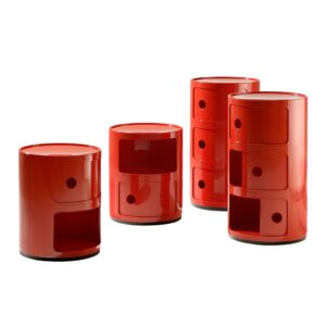 Kartell Componibili Drawer, Pack of 1, Red