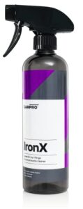 carpro ironx iron remover: stops rust spots and pre-mature failure of the clear coat, iron contaminant removal - 500ml with sprayer (17oz)