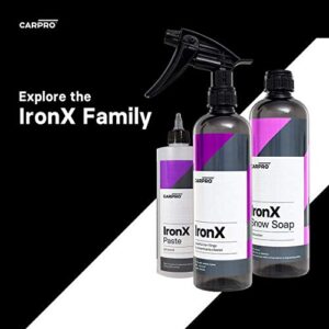 CARPRO IronX Iron Remover: Stops Rust Spots and Pre-Mature Failure of The Clear Coat, Iron Contaminant Removal - 500mL with Sprayer (17oz)