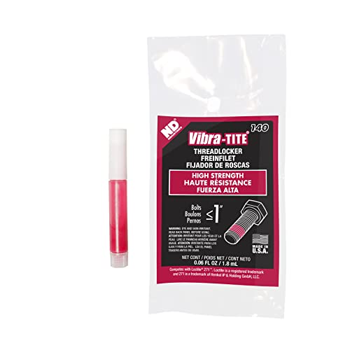 Vibra-TITE 140 Red Permanent High Strength Anaerobic Threadlocker, 2ml Bullet Tube