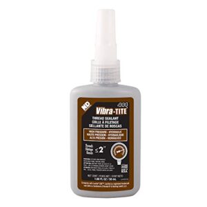 vibra-tite - 44450 444 brown high pressure hydraulic anaerobic thread sealant, 50 ml bottle