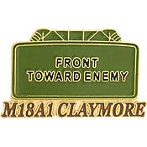 Claymore Mine Pin 1"