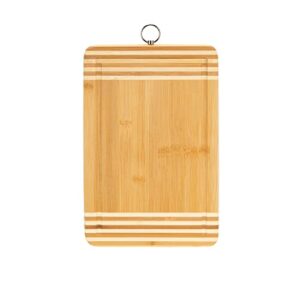 kitchen details bamboo cutting board | medium | dual sided surface | ultra thick | cut resistant | drip edge