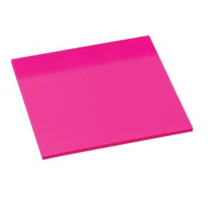 Avery Sticky Notes, See-Through, 3 x 3 Inches, Magenta, 50 Sheets (22586)