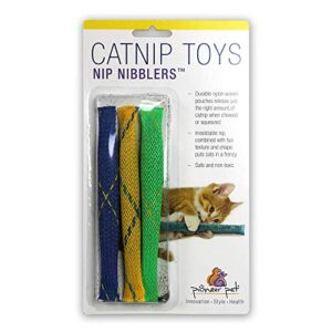 Pioneer Pet Nip Nibblers Catnip Toy – 3 Pack – Catnip Filled Toys For Indoor Cats -Teething Toy For Kittens That Bite And Chew