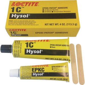 loctite hysol 1c off-white two-part epoxy adhesive - off-white - 4 oz kit - shore hardness 65 shore d, shear strength 1500 psi [price is per each]