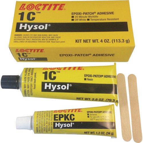 Loctite Hysol 1C Off-White Two-Part Epoxy Adhesive - Off-White - 4 oz Kit - Shore Hardness 65 Shore D, Shear Strength 1500 psi [PRICE is per EACH]