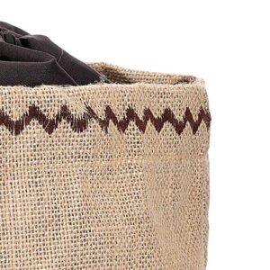 Natural Elements KitchenCraft Potato Bag with Blackout Lining, Hessian, Brown, 24 x 24cm