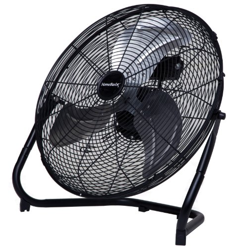 Homebasix Lf-20 High Velocity Floor Fan, Black