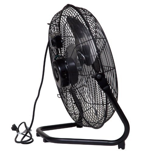 Homebasix Lf-20 High Velocity Floor Fan, Black