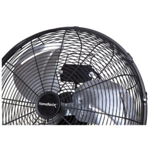 Homebasix Lf-20 High Velocity Floor Fan, Black