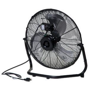 Homebasix Lf-20 High Velocity Floor Fan, Black