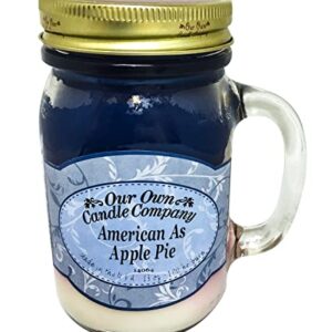 American as Apple Pie Scented 13 oz Mason Jar Candle - Made in The USA by Our Own Candle Company