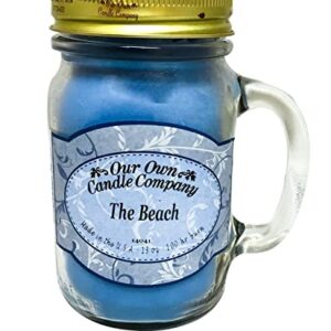 Our Own Candle Company The Beach Scented 13 Ounce Mason Jar Candle