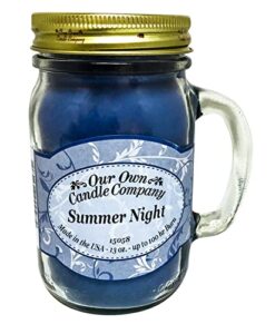 our own candle company summer night scented 13 ounce mason jar candle company