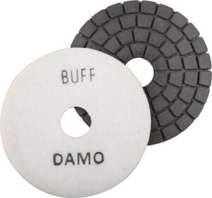 damo 4" black diamond buff pad for granite polishing & glazing/final buffing pads