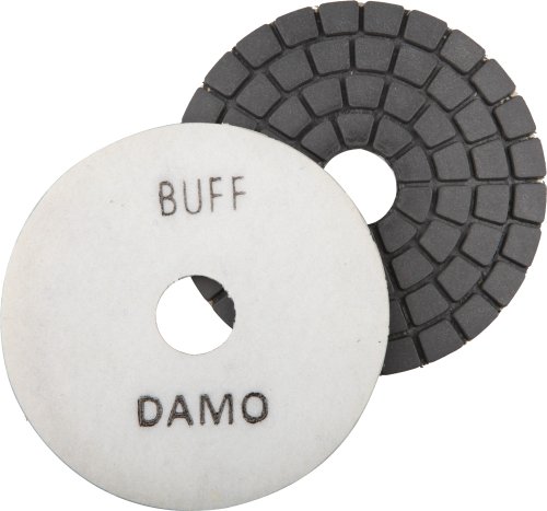 DAMO 4" Black Diamond Buff Pad for Granite Polishing & Glazing/Final Buffing Pads