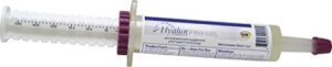 hyalogic hyaluronic acid gel for horses orally administered with syringe for equine joint & cartilage support - hyalun pro gel - 1 oz / 30 ml (3 full doses) - pre- and post-event booster