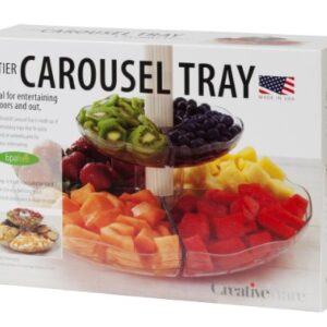 CreativeWare 2-Tier Carousel Tray