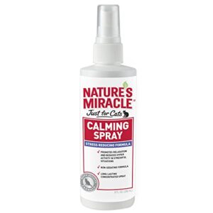 nature's miracle just for cats calming spray stress reducing formula, 8-ounce (p-5780)