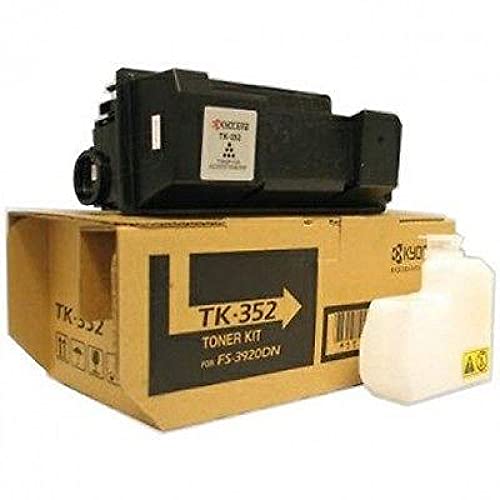 Kyocera 1T02LX0US0 Model TK-352 Black Toner Cartridge For use with Kyocera FS-3040MFP, FS-3040MFP+, FS-3140MFP, FS-3140MFP+, FS-3540MFP, FS-3640MFP and FS-3920DN Printers