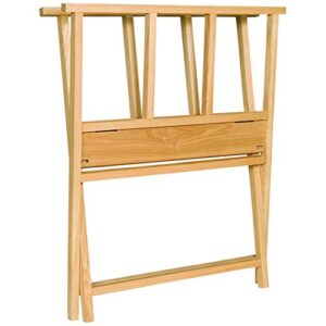 Creative Mark Folding Wood Large Print Rack - Perfect for Display of Canvas, Art, Prints, Panels, Posters, Art Gallery Shows, Storage Rack - [Beechwood Finish]