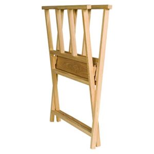 Creative Mark Folding Wood Large Print Rack - Perfect for Display of Canvas, Art, Prints, Panels, Posters, Art Gallery Shows, Storage Rack - [Beechwood Finish]