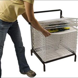 Stack-N-Dry Spring Loaded Drying Rack - Perfect for an Art Organizer, Paintings, Storage, and Any Drying Needs