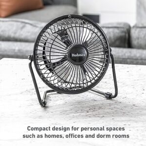 Holmes Mini High Velocity Personal Fan, HNF0410A-BM