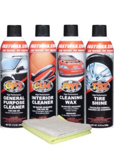 fast wax fw1 detail kit 4 pack waterless car wash and wax